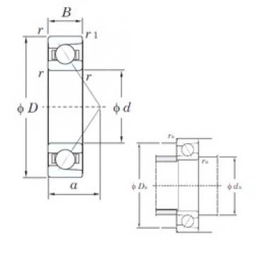 100 mm x 180 mm x 34 mm  KOYO 7220C Rolamentos de esferas de contacto angular