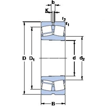 90 mm x 190 mm x 64 mm  SKF 22318 EKJA/VA405 Rolamentos esféricos de rolamentos