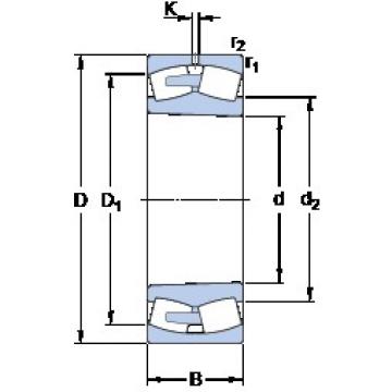 530 mm x 650 mm x 118 mm  SKF 248/530 CAK30MA/W20 Rolamentos esféricos de rolamentos