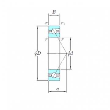 110 mm x 170 mm x 28 mm  KOYO HAR022 Rolamentos de esferas de contacto angular