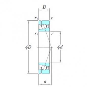 30 mm x 55 mm x 13 mm  KOYO 3NCHAF006CA Rolamentos de esferas de contacto angular