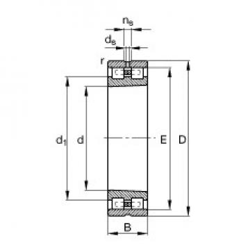 110 mm x 170 mm x 45 mm  FAG NN3022-AS-K-M-SP Rolamentos cilíndricos