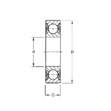 10 mm x 30 mm x 9 mm  CYSD 6200-ZZ Rolamentos de esferas profundas