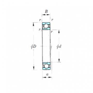 12 mm x 24 mm x 6 mm  KOYO 7901CPA Rolamentos de esferas de contacto angular