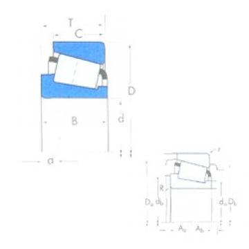 105 mm x 160 mm x 35 mm  Timken X32021X/Y32021X Rolamentos de rolos gravados