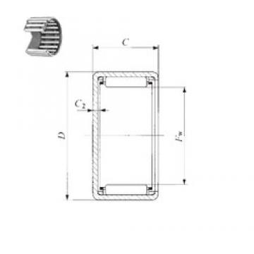 IKO BAM 2216 Rolamentos de agulha