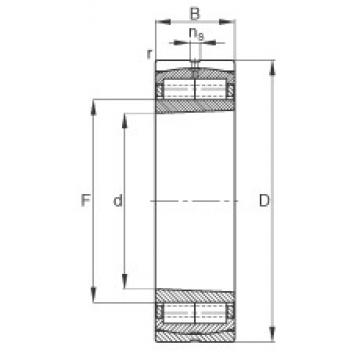 140 mm x 250 mm x 88 mm  FAG F-804460.ZL-K-C3 Rolamentos cilíndricos