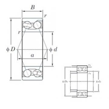 25 mm x 62 mm x 25.4 mm  KOYO 3305 Rolamentos de esferas de contacto angular