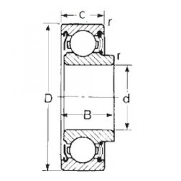 30 mm x 72 mm x 23 mm  CYSD 87606 Rolamentos de esferas profundas