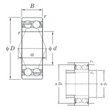 25 mm x 52 mm x 20.6 mm  KOYO 5205 Rolamentos de esferas de contacto angular