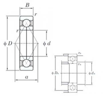 30 mm x 62 mm x 16 mm  KOYO 6206BI Rolamentos de esferas de contacto angular