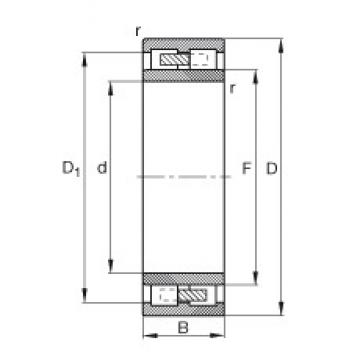 120 mm x 200 mm x 80 mm  FAG NNU4124-M Rolamentos cilíndricos