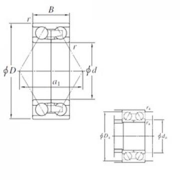 230 mm x 329,5 mm x 80 mm  KOYO 305264-1 Rolamentos de esferas de contacto angular