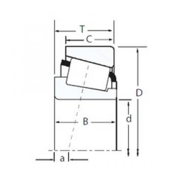 110 mm x 215 mm x 58 mm  Timken XFA32224/Y32224 Rolamentos de rolos gravados