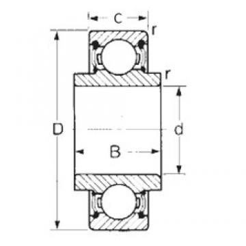 25 mm x 52 mm x 16,749 mm  CYSD 88505 Rolamentos de esferas profundas