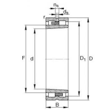 110 mm x 150 mm x 40 mm  FAG NNU4922-S-K-M-SP Rolamentos cilíndricos