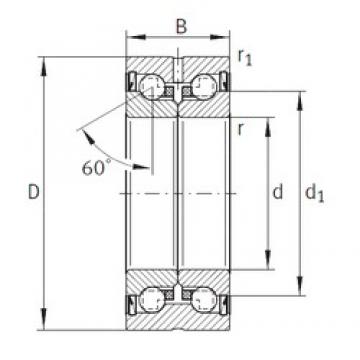 12 mm x 42 mm x 25 mm  INA ZKLN1242-2RS Rolamentos de esferas de impulso