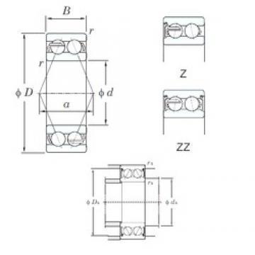 45 mm x 85 mm x 30.2 mm  KOYO 5209ZZ Rolamentos de esferas de contacto angular