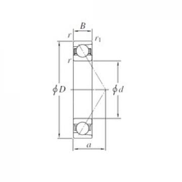 100 mm x 150 mm x 24 mm  KOYO 7020B Rolamentos de esferas de contacto angular