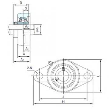 NACHI UCFL216 Unidades de rolamento