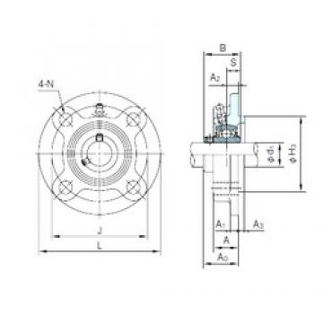 NACHI UCFC205 Unidades de rolamento