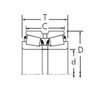 Timken 26126/26284D Rolamentos de rolos gravados