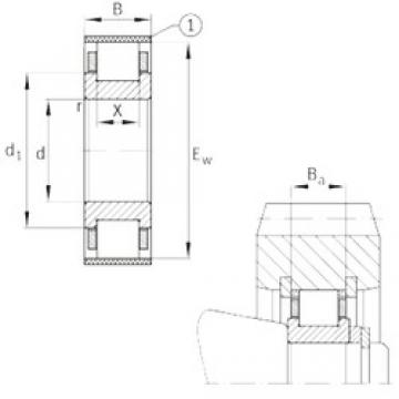 FAG RN211-E-MPBX Rolamentos cilíndricos