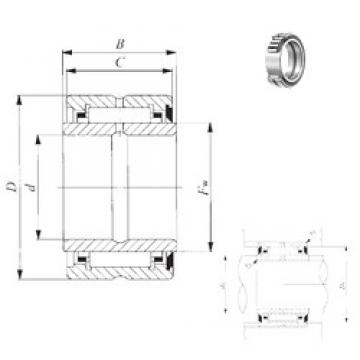 34,925 mm x 55,562 mm x 32 mm  IKO BRI 223520 U Rolamentos de agulha