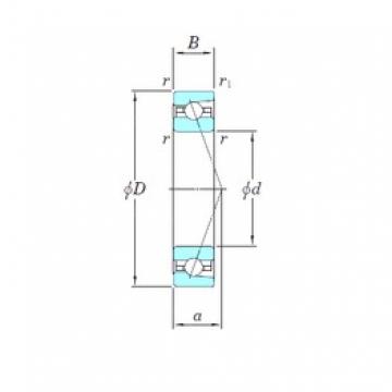 100 mm x 140 mm x 20 mm  KOYO HAR920CA Rolamentos de esferas de contacto angular