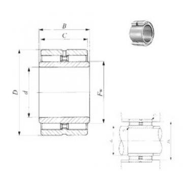 38,1 mm x 58,738 mm x 32 mm  IKO GBRI 243720 Rolamentos de agulha