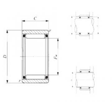 IKO RNAF 253716 Rolamentos de agulha