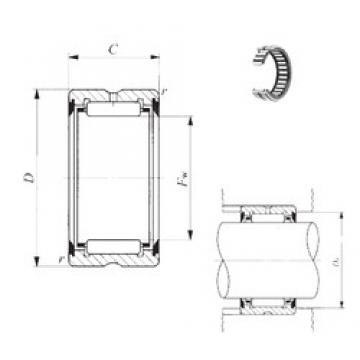 IKO BR 567232 UU Rolamentos de agulha