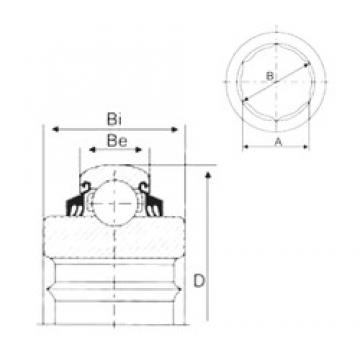 25,7 mm x 52 mm x 25,4 mm  CYSD 205KPPB2 Rolamentos de esferas profundas