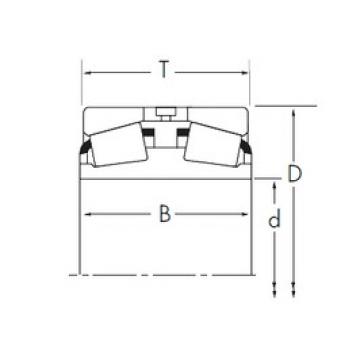 241,224 mm x 355,6 mm x 107,95 mm  Timken EE127094D/127140 Rolamentos de rolos gravados