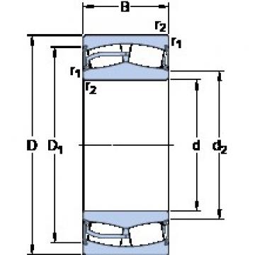 65 mm x 100 mm x 35 mm  SKF 24013-2RS5W/VT143 Rolamentos esféricos de rolamentos