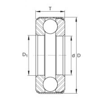 INA B10 Rolamentos de esferas de impulso