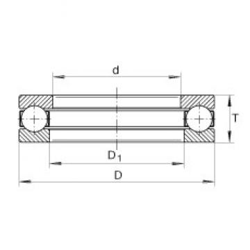 INA GT13 Rolamentos de esferas de impulso