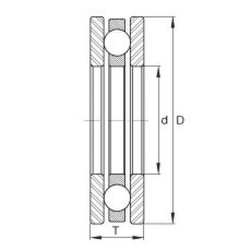 INA DL55 Rolamentos de esferas de impulso