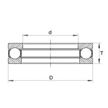 INA W7/16 Rolamentos de esferas de impulso