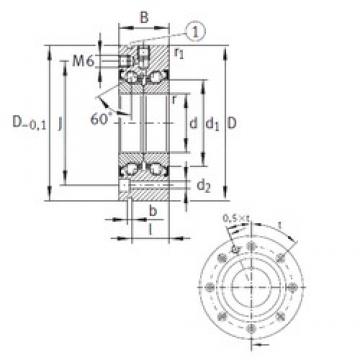 80 mm x 165 mm x 45 mm  INA ZKLF80165-2Z Rolamentos de esferas de impulso