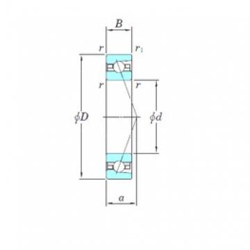 105 mm x 160 mm x 26 mm  KOYO HAR021CA Rolamentos de esferas de contacto angular