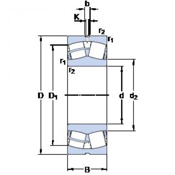 110 mm x 180 mm x 69 mm  SKF 24122 CC/W33 Rolamentos esféricos de rolamentos