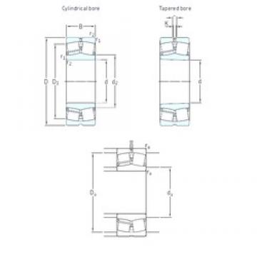 190 mm x 400 mm x 132 mm  SKF 22338 CCJA/W33VA406 Rolamentos esféricos de rolamentos