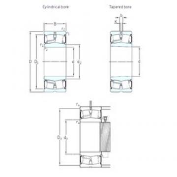 110 mm x 170 mm x 45 mm  SKF 23022-2CS/VT143 Rolamentos esféricos de rolamentos