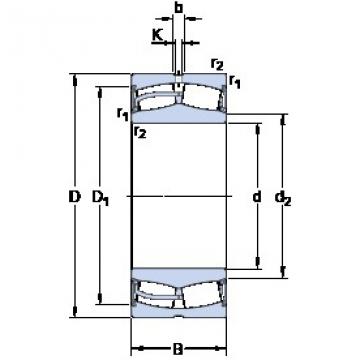 100 mm x 180 mm x 60.3 mm  SKF 23220-2CS/VT143 Rolamentos esféricos de rolamentos