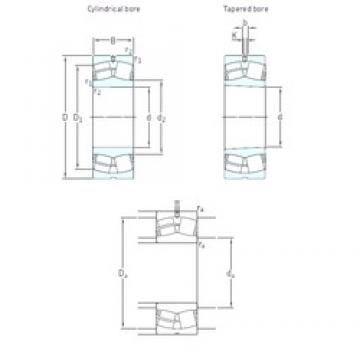 100 mm x 150 mm x 50 mm  SKF 24020CC/W33 Rolamentos esféricos de rolamentos