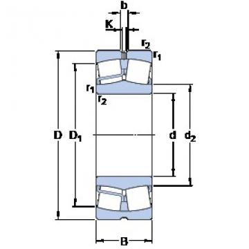 110 mm x 240 mm x 80 mm  SKF 22322 EJA/VA405 Rolamentos esféricos de rolamentos