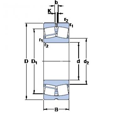 100 mm x 215 mm x 73 mm  SKF 22320 E Rolamentos esféricos de rolamentos