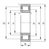 100 mm x 215 mm x 47 mm  FAG NJ320-E-TVP2 Rolamentos cilíndricos