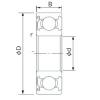 140 mm x 300 mm x 62 mm  CYSD 6328-Z Rolamentos de esferas profundas